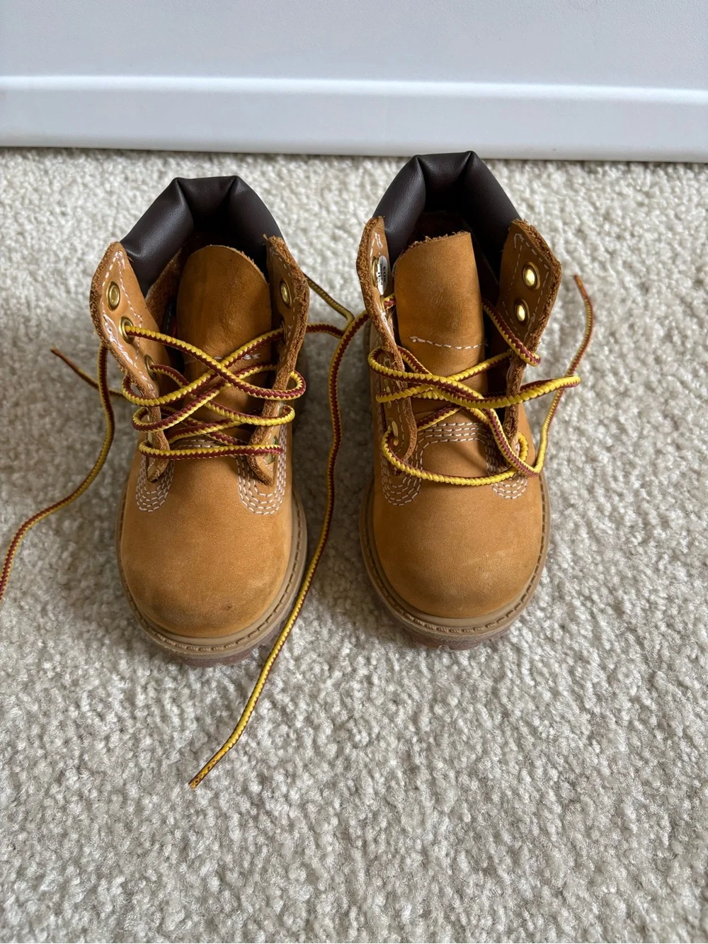 Timberland Kids Brown Wheat Nubuck Ankle Boots